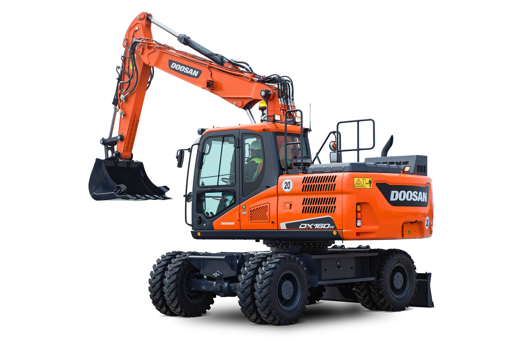 Filing tuning di alta qualità Doosan Wheel Excavator DX160W 5.9 V6 137hp