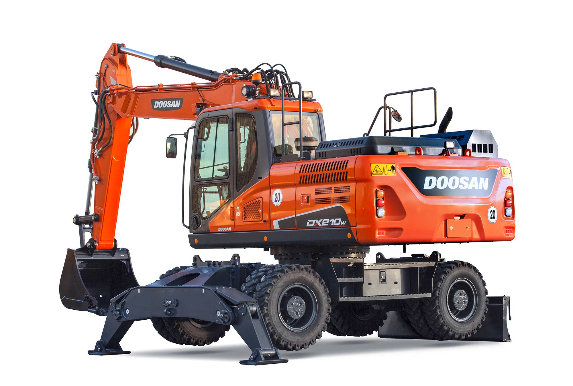 Filing tuning di alta qualità Doosan Wheel Excavator DX210W 5.9 V6 162hp